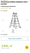 Drabina przegubowa aluminiowa euroline