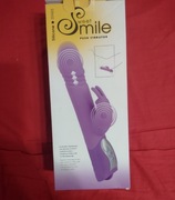 Wibrator silikonowy z stymulacja lechtaczki