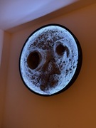 Unikatowa lampa 3D w kształcie księżyca 