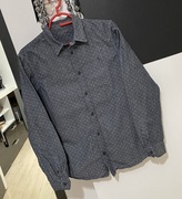 D Koszula chłopięca Allsaits popiel ciepła subtelny wzorek bawełna