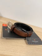 Pasek skórzany Próchnik skóra naturalna 115cm brązowy nowy