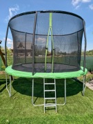 Krótko używana MOCNA Trampolina 3,66m + mocna drabina = 350 zł taniej