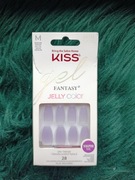Sztuczne Paznokcie Kiss Gel Fantasy Jelly Color Fioletowe + Klej
