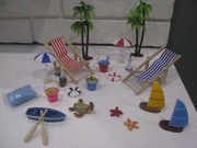 Nowe dla lalek dekoracje figurki żywiczne i akcesoria plażowe