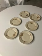 Przedwojenne talerzyki deserowe duże Huta Franciszka