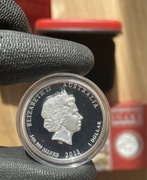 AUSTRALIA LUNAR ROK WĘŻA 2013 -high relief proof -1uncja