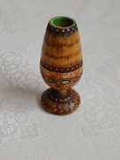 Stara miniaturka drewniana - Wazon - Dollhouse