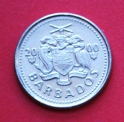 10  Centów  2000  r -     Barbados    Mewa   stan !!!