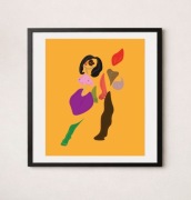 Plakat linearny do pokoju, salonu. Rozmiar A4 (29,7x21cm). Nowy. 