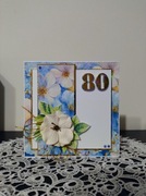 Kartka na 80 urodziny,80 lat
