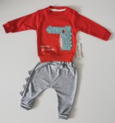 Komplet niemowlęcy KROKODYLEK 86 DRESIK BAWEŁNA 