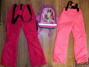 Spodnie Narciarskie Dziewczynka 2X + Plecak