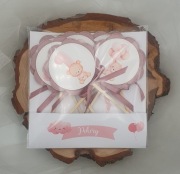 Pikery ozdoba do ciast urodzinki dziewczynki cyfra do wyboru