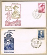 Brazylia - 1957- 2 Koperty FDC- 