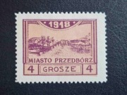 4 B Poczta Miejska Przedbórz * gwar. i opis 1918r.