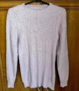 Piękny i modny sweter jak ALPAKA S L różowy półgolf 