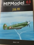 Model kartonowy samolotu Jak-9W MPModel 83
