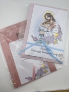 Pamiątka Komunijna dla chłopca, komunia ręcznie rysowane, z kopertą