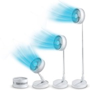LIVINGTON Fold & Cold 2w1 wentylator z akumulatorem USB wysuwany do 1m 