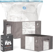 Torby z workami próżniowymi do przechowywania pościeli, ubrań