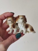Pieski figurka porcelana pekińczyk 