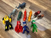 Zwierzaki figurki transformers PIDŻAMERSI