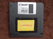 Dyskietka 3,5" 2HD 1,44 MB BASF używana kolor czarny 1 szt.