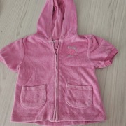 Welurowy bezrękawnik roz86/92