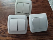 Włącznik świateł podwójny w ramce 