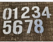 Cyfry metalowe 0,1,2,3,4,5,6,7,8,9,0 52 cm