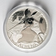 Moneta ATHENA 2022 1 uncja SREBRA 1 oz srebro Atena Bogowie Olimpu Olympus