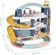 Garaż 3-piętrowy Little Smoby z windą, myjnią samochodową i samochodem