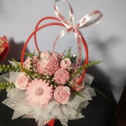 Flower box  z  wosku  sojowego  , pachnący 