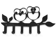 wieszak na klucze sowy 5 kluczy