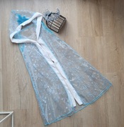 Pani Zima Śnieżynka 120 peleryna i korona przebranie strój karnawałowy bal