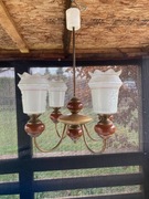Lampa sufitowa, stary żyrandol PRL