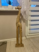 Rzeźba żyrafy vintage 79cm