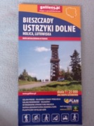 Bieszczady Ustrzyki Dolne mapa 