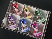 Bombki choinkowe dzwonki malowane kościółek domki ozdoby na choinkę retro