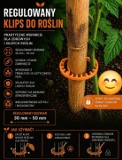Regulowany Clips do Roślin 20szt.