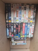 Zestaw Kaset VHS po wypożyczalni 
