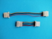 Dwie przedłużki do zasilacz PC na przewody Molex
