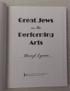 Great Jews in the Performing Arts" Darryla Lymana