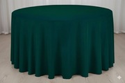 Obrus stół okrągły 320cm  ZIELONY BUTELKOWY na wesele
