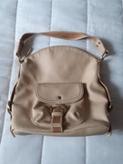 Torebka damska Tommy Hilfiger, beżowa, skóra naturalna