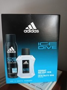 ADIDAS Ice Dive Woda toaletowa 100ml + Dezodorant  150ml