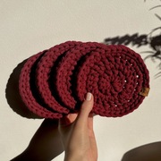 Bawełniane podkładki pod kubki 4 szt.