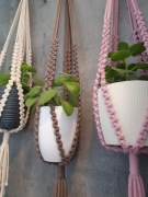 Kwietnik wiszący # 8, h 105, wewn/zewn. Makrama.