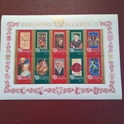 Austria  1000 lat  blok 1996 czysty 