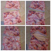 Nowy komplet czapka I komin do 55 cm swinki